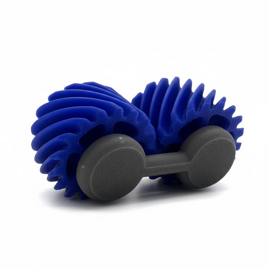 Close-up detail of a Gear Roll Fidget